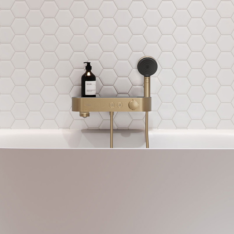 Cмеситель для ванны термостатический HANSGROHE ShowerTablet Select бронзовый латунь 24340140