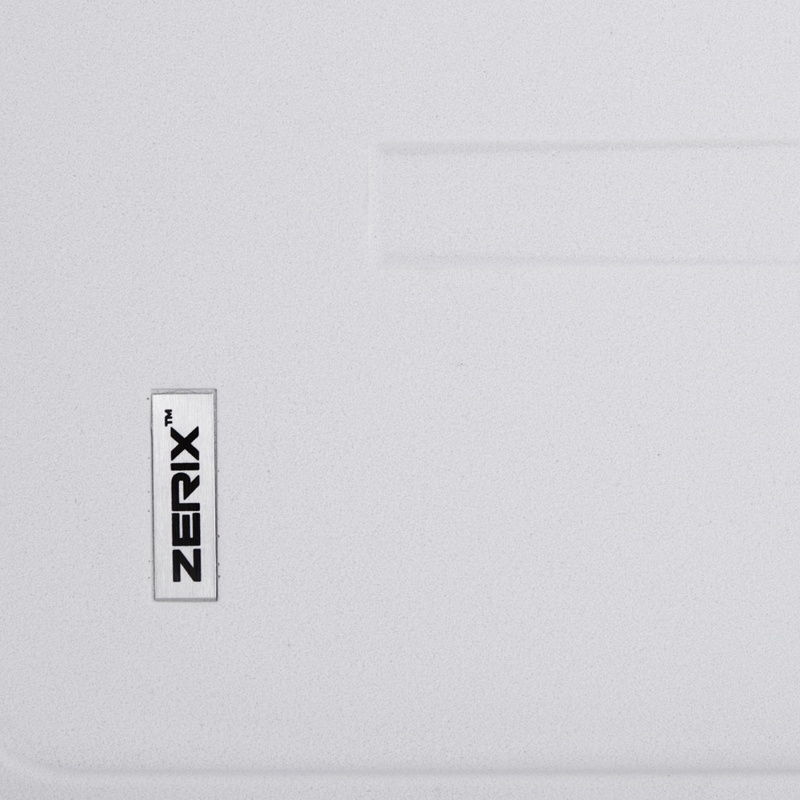 Мойка для кухни гранитная прямоугольная ZERIX ZS-6243S-01 620x435x200мм с сифоном белая ZX4571