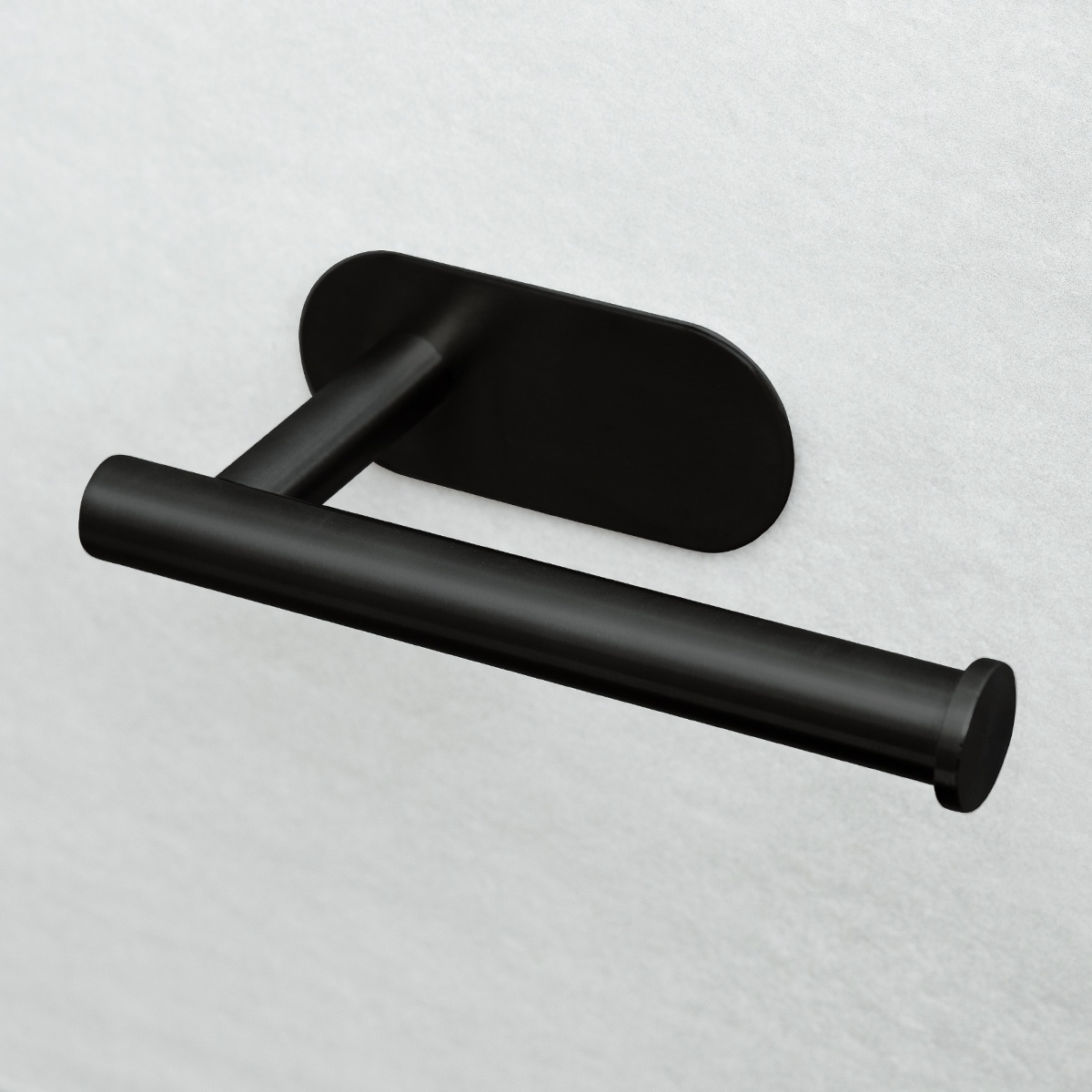 Тримач для туалетного паперу MVM округлий із нержавіючої сталі чорний BSS-1 BLACK