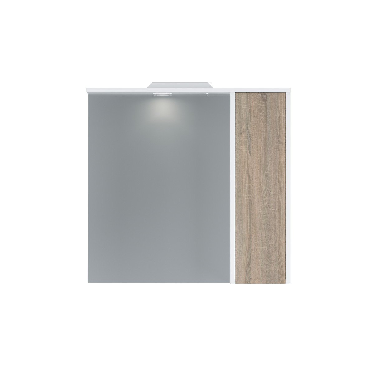 Шкафчик с зеркалом в ванную AM.PM GEM S 75x72x16.7см c подсветкой коричневый M91MPR0751WF38