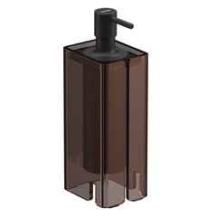 Дозатор для жидкого мыла SONIA Luce Dark Eighties 182619 настольный на 200мл прямоугольный пластиковый черный