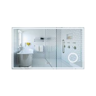 Дзеркало прямокутне у ванну Q-TAP Stork 70x120см із підсвіткою сенсорне увімкнення QT1578142270120W