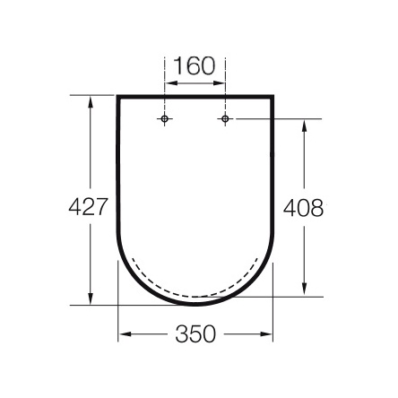 Сиденье для унитаза ROCA GAP A80148200U с микролифтом дюропласт 350x427мм быстросъемное 160мм между креплениями белое