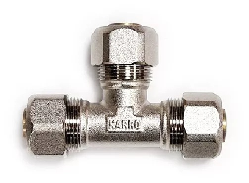 Трійник KARRO обжим 20x16x16 мм SQ-1035814