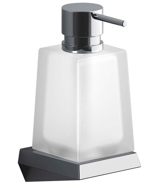 Дозатор для жидкого мыла SONIA S8 161836 настенный на 120мл прямоугольный стеклянный хром