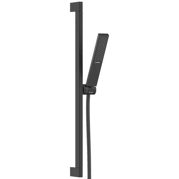 Душевой набор HANSGROHE Pulsify E EcoSmart с ручной лейкой, шлангом и стойкой 663мм черный 24370670