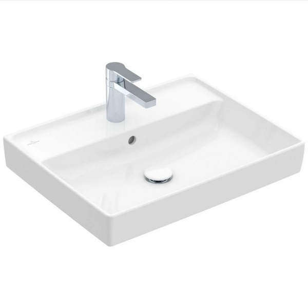 Раковина підвісна для ванної 600мм x 470мм VILLEROY&BOCH COLLARO білий прямокутна 4A336001