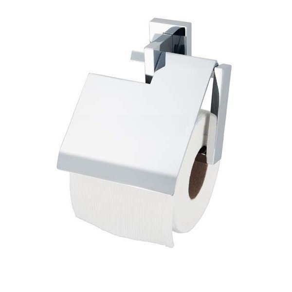 Подставка для туалетной бумаги с крышкой HACEKA Edge хром металл 1143811