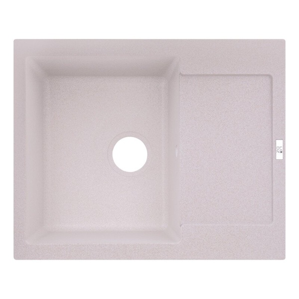 Кухонна мийка керамічна прямокутна LIDZ COL-06 498мм x 615мм бежевий без сифону LIDZCOL06625500200
