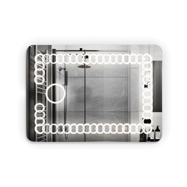Зеркало в ванную KRONER Belantis 50x70см c подсветкой сенсорное включение прямоугольное CV022934