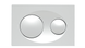 Кнопка зливу для інсталяції KOLLER POOL пластикова подвійна глянцева біла GRACE WHITE 1 з 2