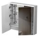 Шкафчик подвесной с зеркалом в ванную AQUARIUS Milano 80x75x15см c подсветкой белый AQ-U1665196089 2 из 2