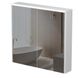Шкафчик подвесной с зеркалом в ванную AQUARIUS Milano 80x75x15см c подсветкой белый AQ-U1665196089 1 из 2