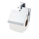 Подставка для туалетной бумаги с крышкой HACEKA Edge хром металл 1143811 1 из 3