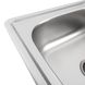 Мийка для кухні із нержавіючої сталі прямокутна PLATINUM 7850 ДЕКОР 780x500x180мм мікротекстура 0.8мм із сифоном PLS-A19082 4 з 6