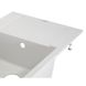 Кухонная мойка керамическая прямоугольная LIDZ STO-10 495мм x 775мм серый с сифоном LIDZSTO10781510200 5 из 7