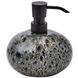Дозатор для жидкого мыла AQUANOVA Ugo настольный на 500мл округлый керамический черный UGODIS-994 1 из 3