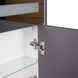 Шкафчик с зеркалом для ванной Q-TAP Robin 60x73x14.5см c подсветкой серый QT1377ZP6002G 7 из 8