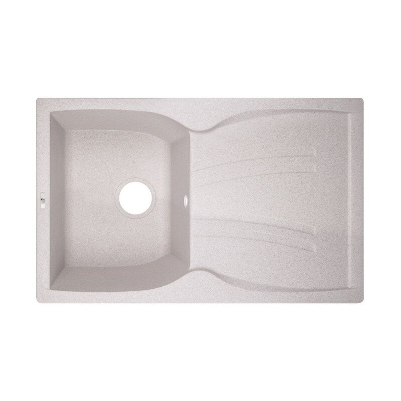 Раковина на кухню керамічна прямокутна LIDZ COL-06 500мм x 790мм бежевий без сифону LIDZCOL06790500200