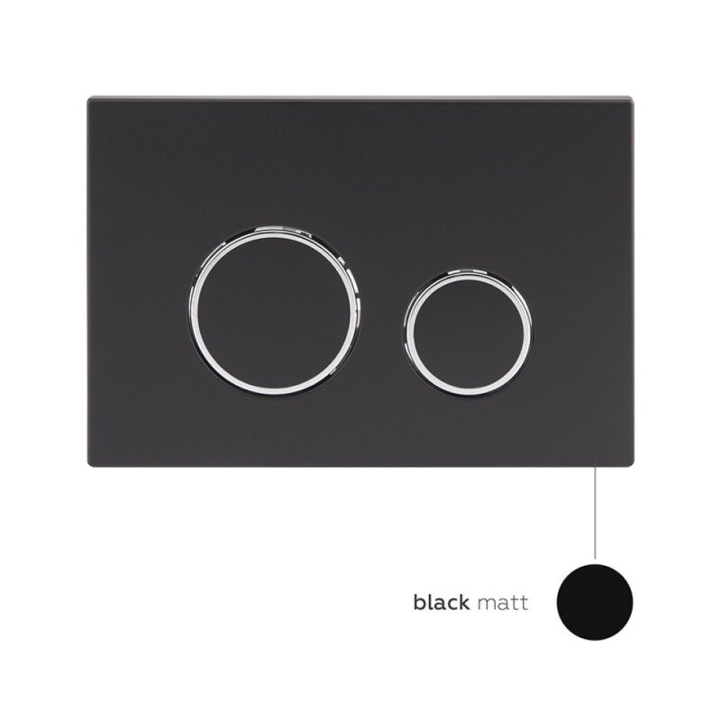 Система инсталляции для унитаза Q-TAP Nest с кнопкой черной матовая QT0133M425M11V1146MB