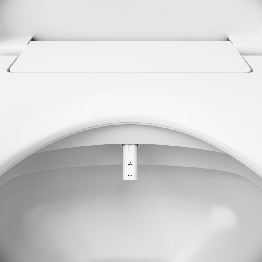 Сидіння для унітазу електронне AM.PM Clean Care CCC7853WH із мікроліфтом дюропласт 371x500мм швидкознімне 165мм між кріпленнями біле