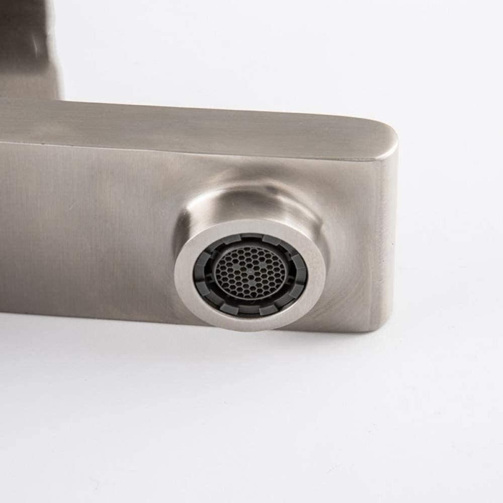 Змішувач для умивальника одноважільний із високим виливом GAPPO сатин нержавіюча сталь G1099-22