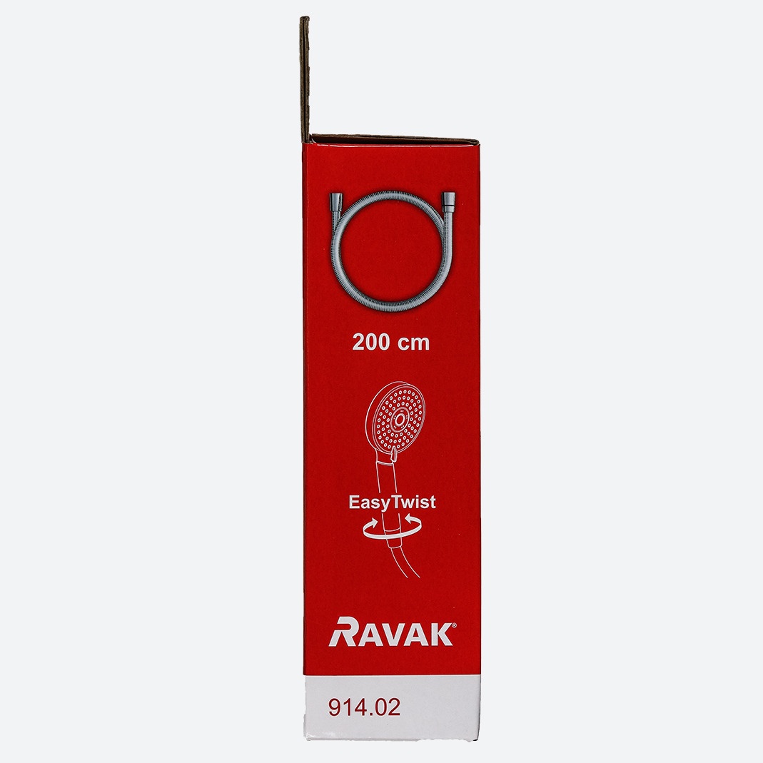 Шланг для душа RAVAK Silver Shine 2000мм силиконовый хром X07P339
