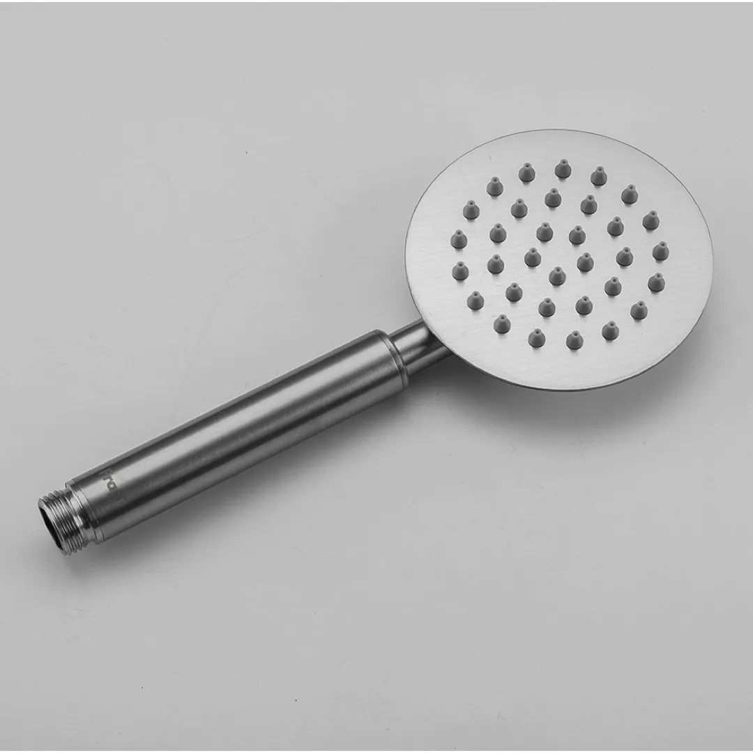 Cмеситель для ванны однорычажный с коротким изливом FRAP F32805 сатин нержавеющая сталь F32805