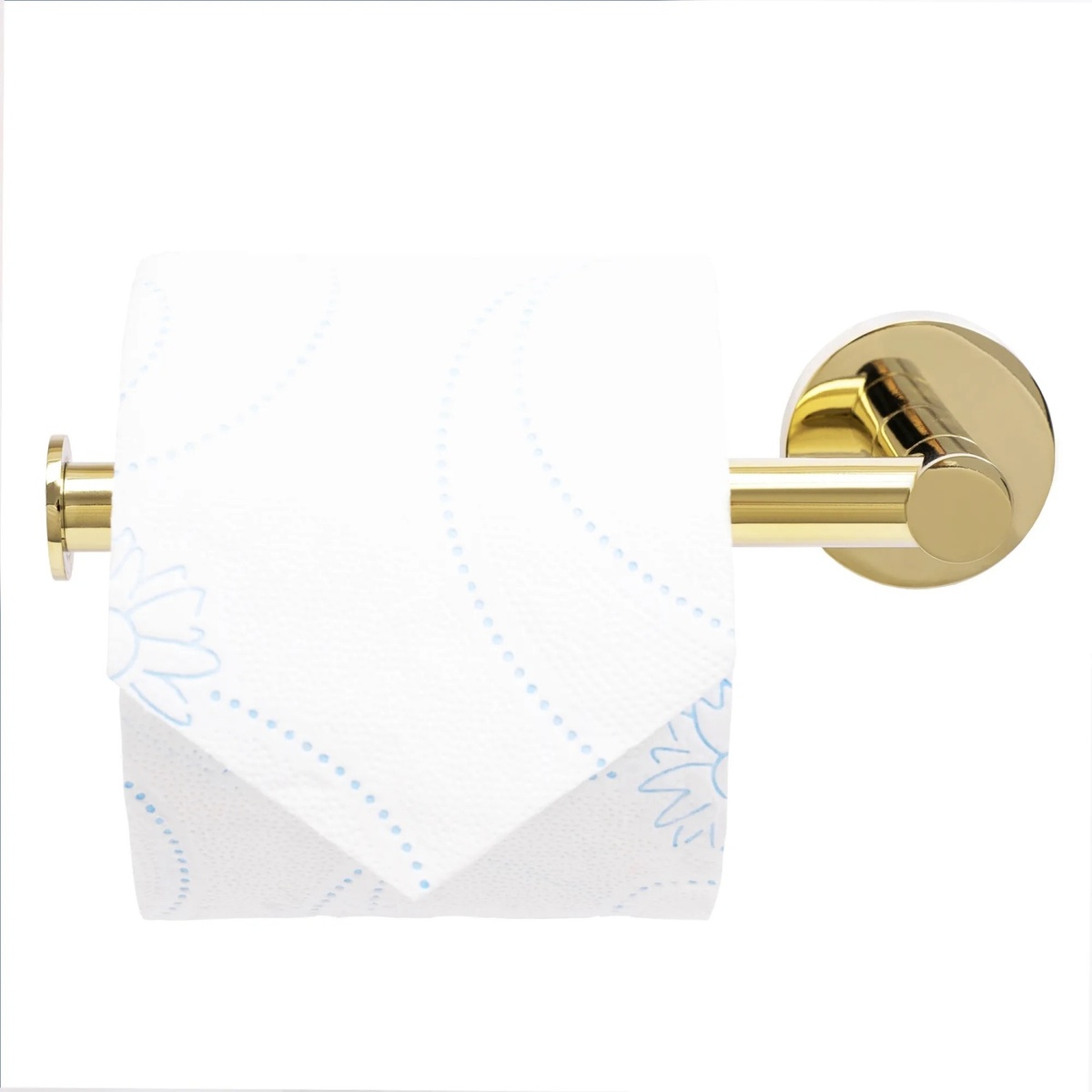 Тримач для туалетного паперу REA MIST 04 GOLD REA-80026 округлий металевий золото