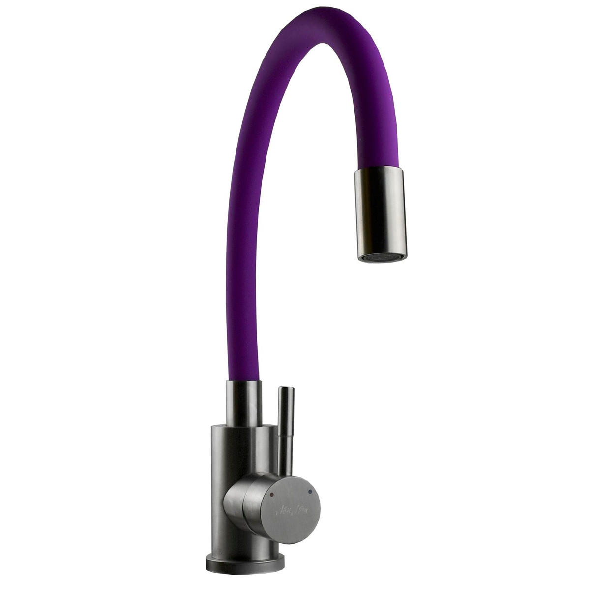 Кран для кухни одноручный гибкий MIXMIRA MS1-203SM фиолетовый нержавеющая сталь 000018638