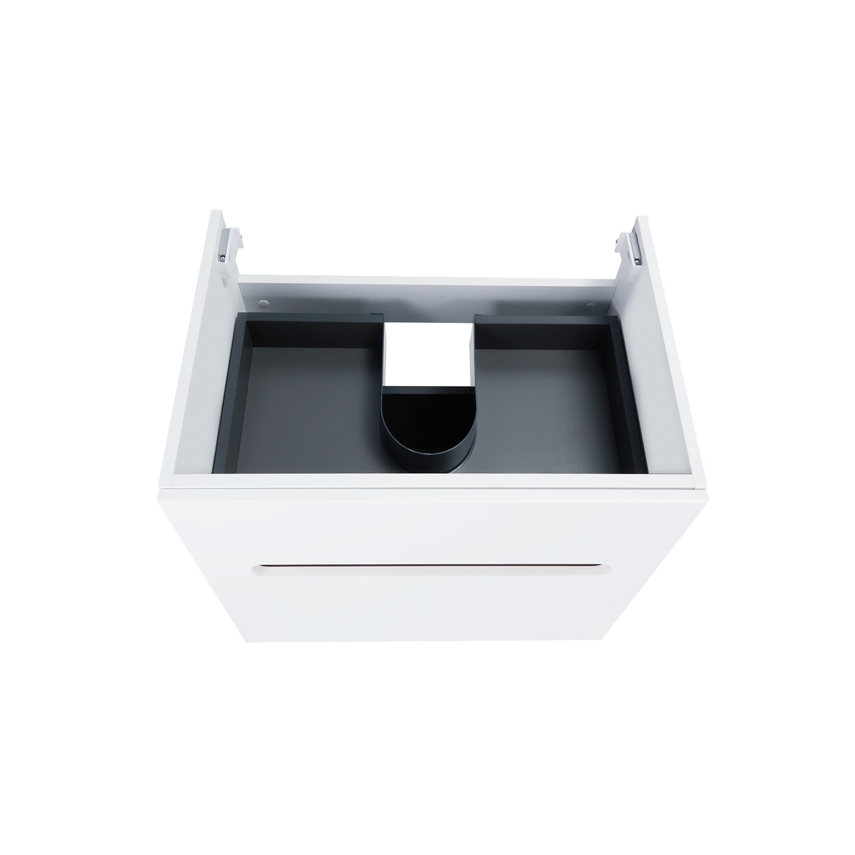 Тумбочка із раковиною для ванної Q-TAP Virgo 61x55.5x47см підвісна білий QT1872TPА6013060CWWO