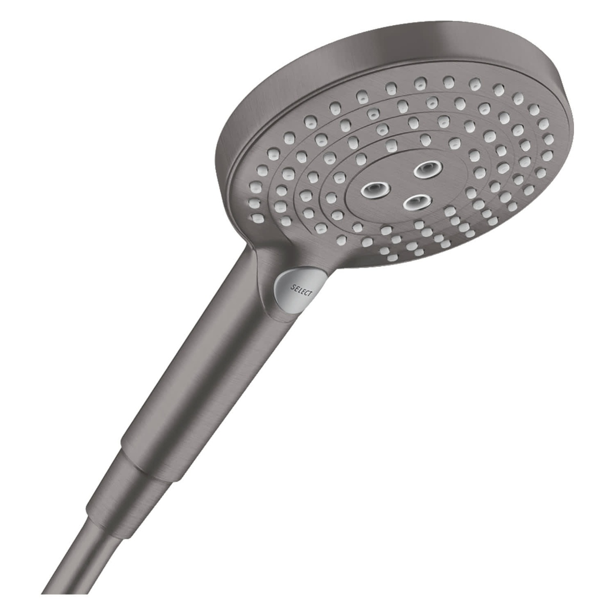 Душова лійка HANSGROHE Raindance Select із кнопкою 125мм пластик чорна 26530340