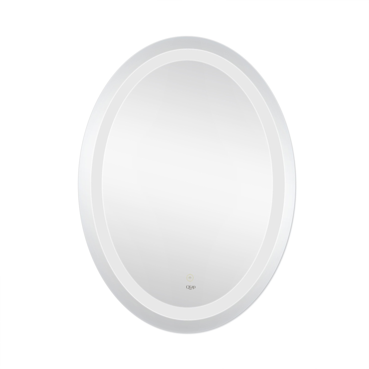Зеркало в ванную Q-TAP Mideya 79x59см c подсветкой сенсорное включение овальное QT2078A8051W