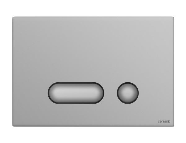 Кнопка зливу для інсталяції CERSANIT INTERA S97-021 пластикова подвійна матована хром 000019655