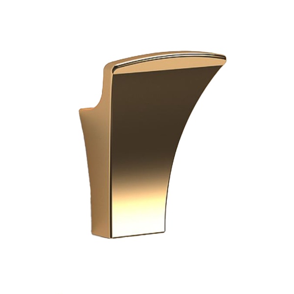 Крючок настенный одинарный SONIA S7 138364 прямоугольный металлический золото