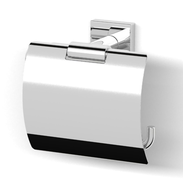 Держатель туалетной бумаги с крышкой IMPRESE BILOVEC хром металл 142255