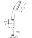 Душевой набор GROHE Tempesta с ручной лейкой и шлангом с держателем хром 26164003 4 из 4