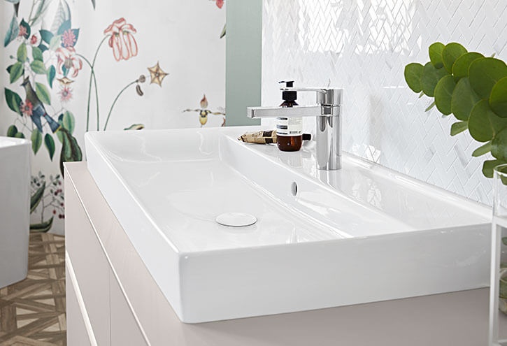 Умивальник підвісний для ванної 650мм x 470мм VILLEROY&BOCH COLLARO білий прямокутна 4A336501