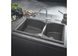 Кухонна мийка керамогранітна прямокутна GROHE K700 Contemporary 500мм x 900мм сірий на дві чаші із сифоном в комплекті 31658AT0+40536000 31658AT040536000 3 з 3