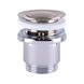 Донний клапан натискний для раковини GLOBUS LUX HG-041S-S-BR із переливом латунь 1 1/4" глянцевий сатин 000023159 2 з 3