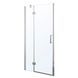 Дверь для душевой ниши EGER стеклянная универсальная распашная двухсекционная 185x100см прозрачная 6мм профиль хром 599-701(h) 1 из 3