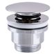 Донний клапан натискний для раковини GLOBUS LUX HG15-04A BR мм без переливу латунь 1 1/4" глянцевий хром 000014082 1 з 7