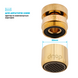 Поворотний 360° адаптер DROP СOLOR CL360F-GLD внутрішня різьба 22 мм кут 15° латунь колір золотий 4 з 6