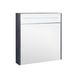 Шкафчик с зеркалом в ванную Q-TAP Robin 70x73x14.5см c подсветкой серый QT1377ZP7002G 1 из 8