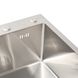 Мойка для кухни из нержавеющей стали прямоугольная PLATINUM Handmade 400x500x220мм матовая 1.5мм с сифоном PLS-A32260 5 из 5