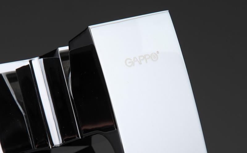 Змішувач для ванної одноважільний із коротким виливом GAPPO хром латунь G3207