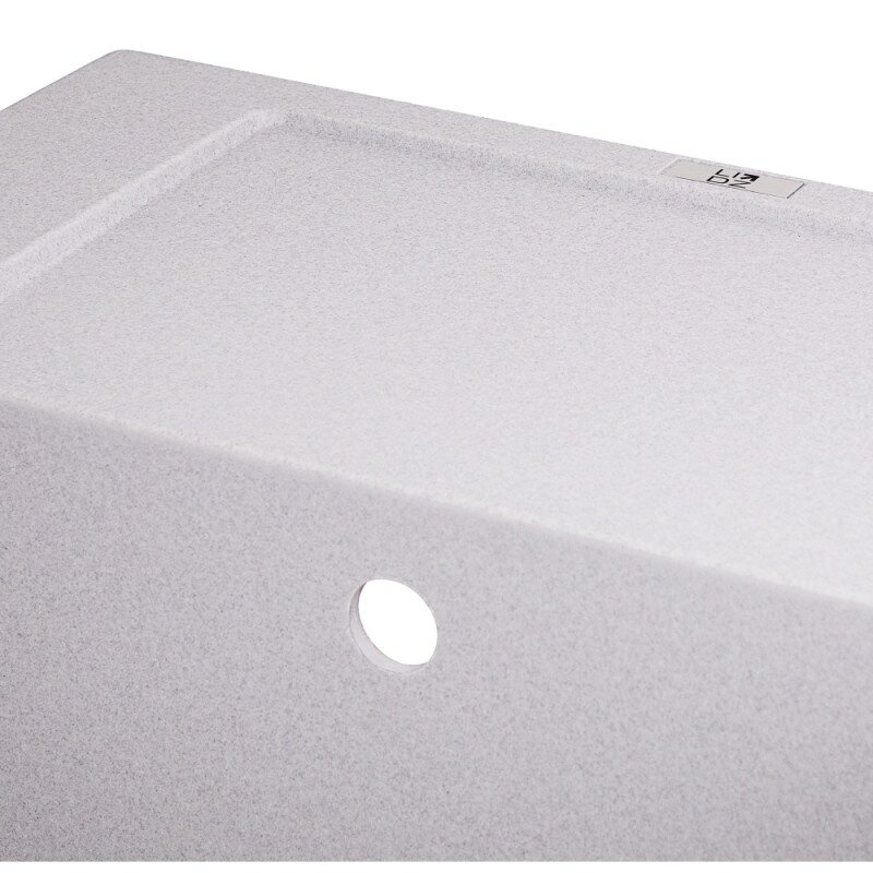 Кухонная мойка композитная прямоугольная LIDZ GRA-09 498мм x 615мм серый без сифона LIDZGRA09625500200