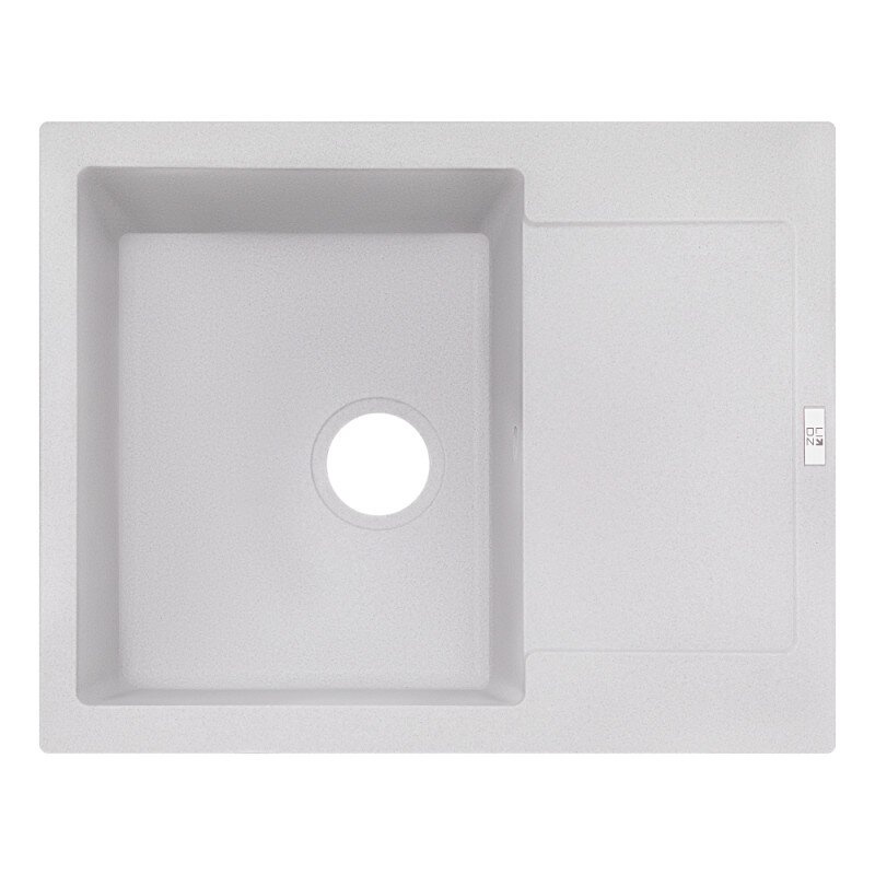 Кухонная мойка композитная прямоугольная LIDZ GRA-09 498мм x 615мм серый без сифона LIDZGRA09625500200
