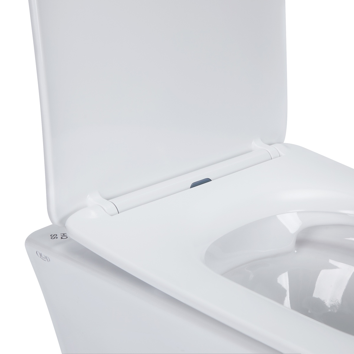Унитаз подвесной под инсталляцию безободковый белый Q-TAP Presto с сиденьем с микролифтом QT24332615EW