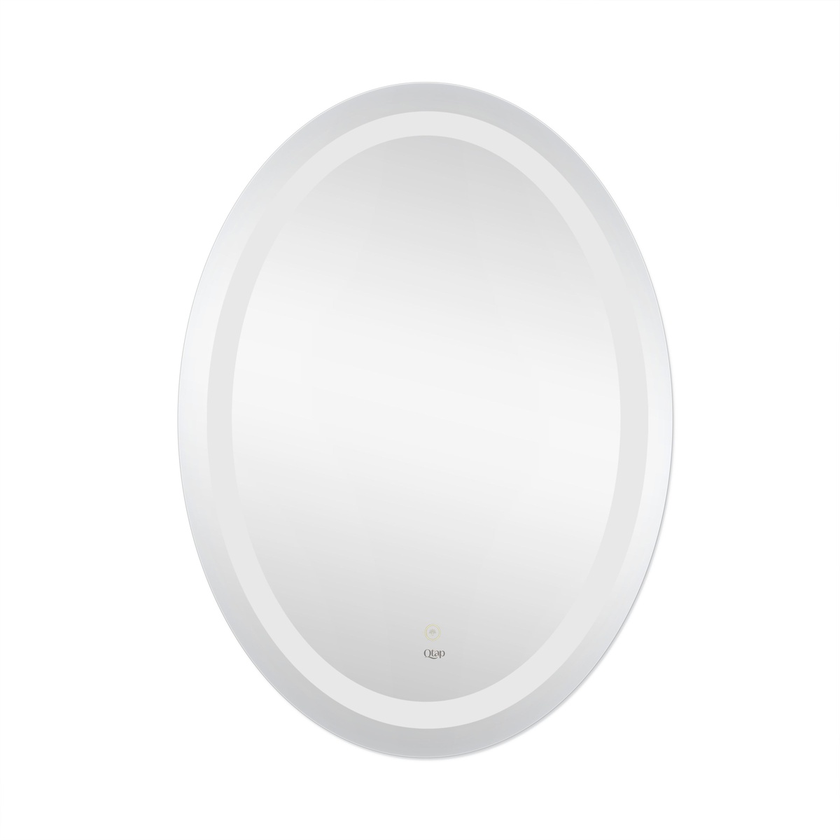 Зеркало в ванную Q-TAP Mideya 69x49см c подсветкой сенсорное включение овальное QT2078A805W